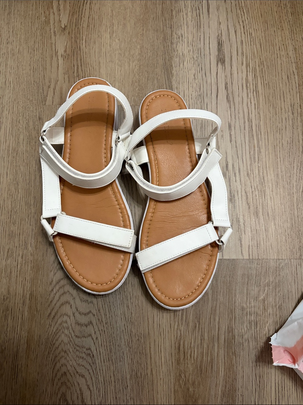 White Strappy Women's Sandals - Classic Casual Comfort